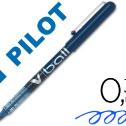 Bolígrafo roller Pilot V-ball tinta azul 0,5 mm.